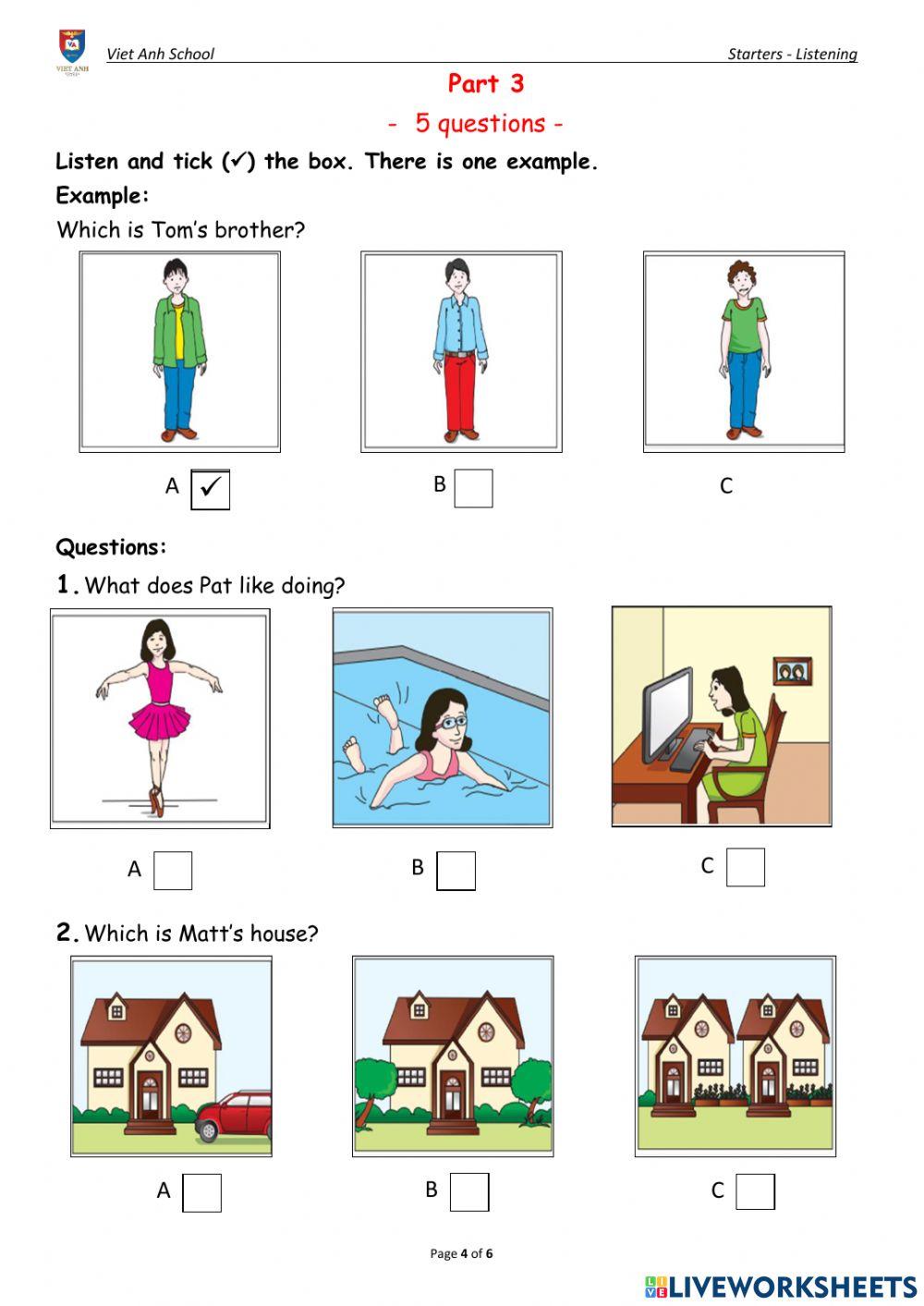 Starters listening 03