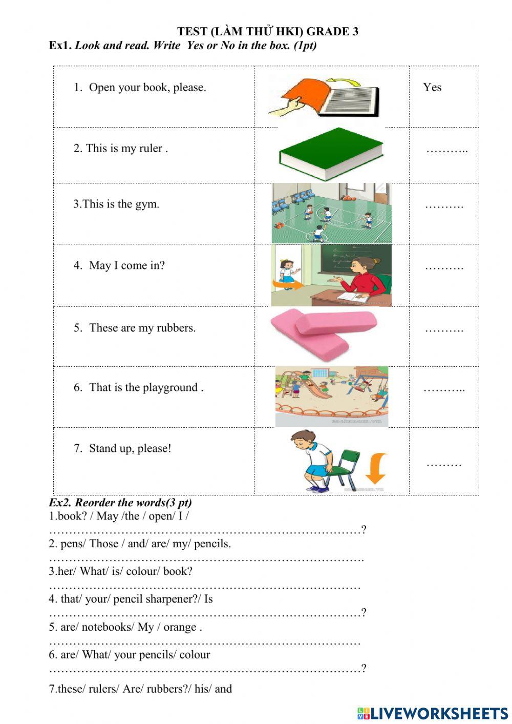 Test lam thu (Hk 1-grade 3)