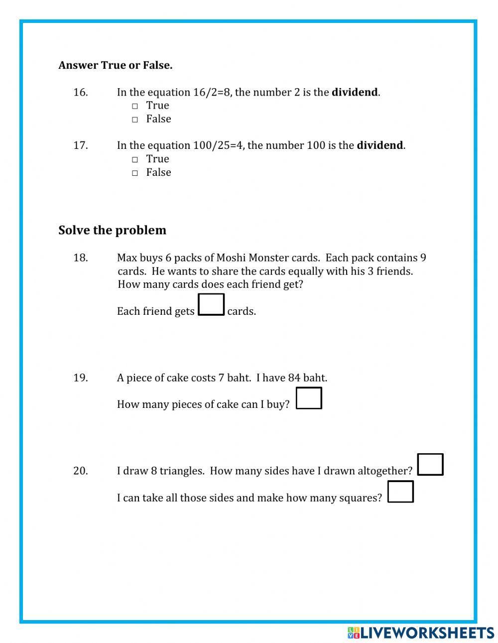 Ch.11 Division test