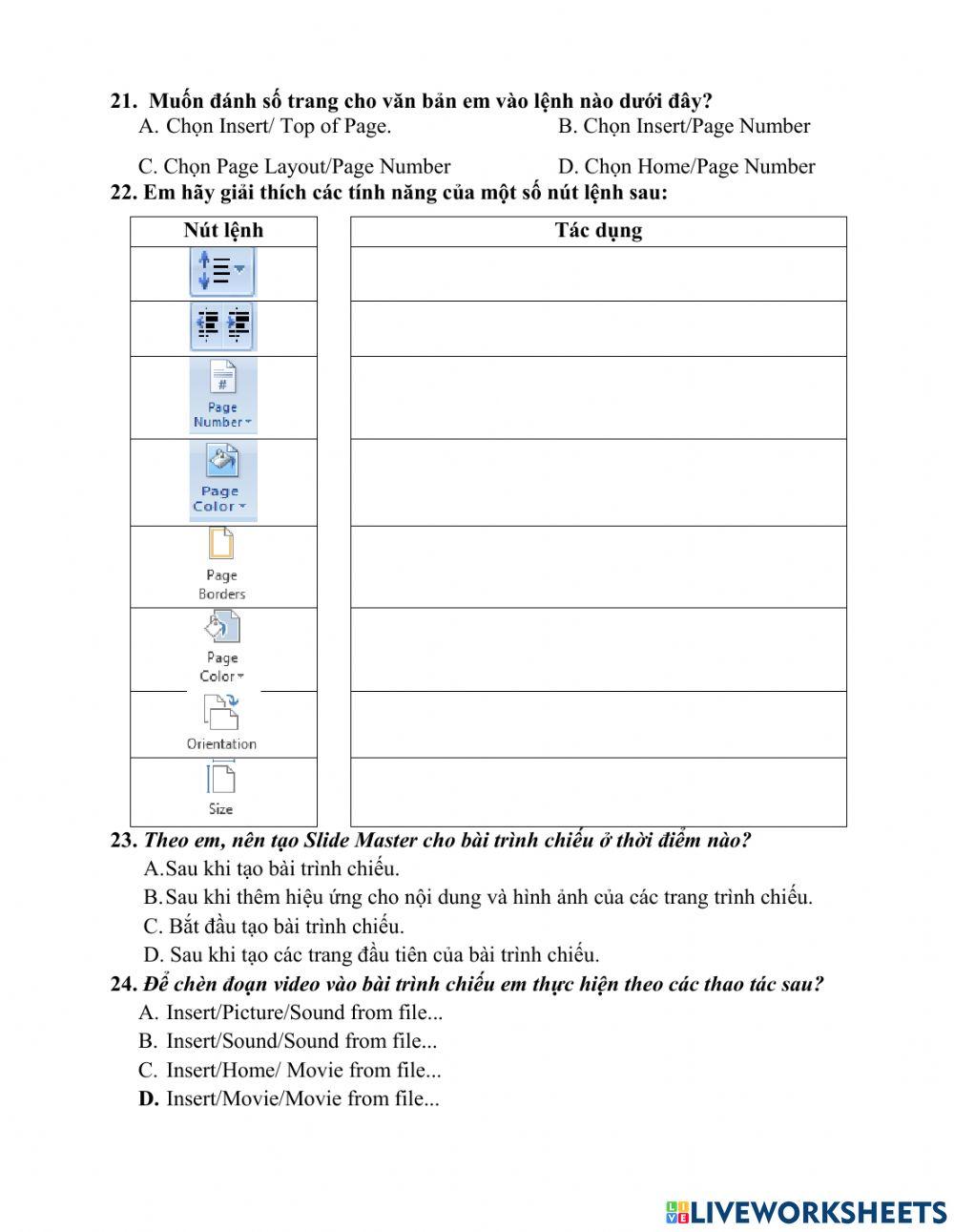 Đề cương ôn tập lớp 5