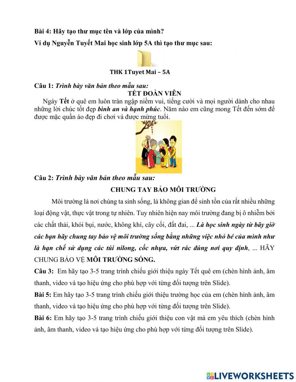 Đề cương ôn tập lớp 5