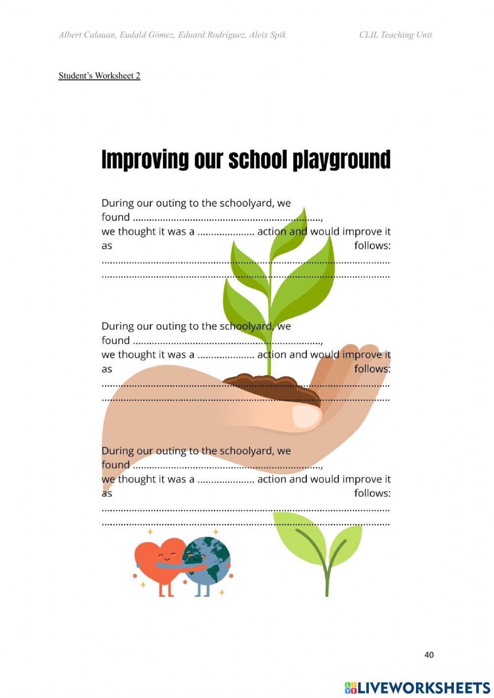 Improve the school playground