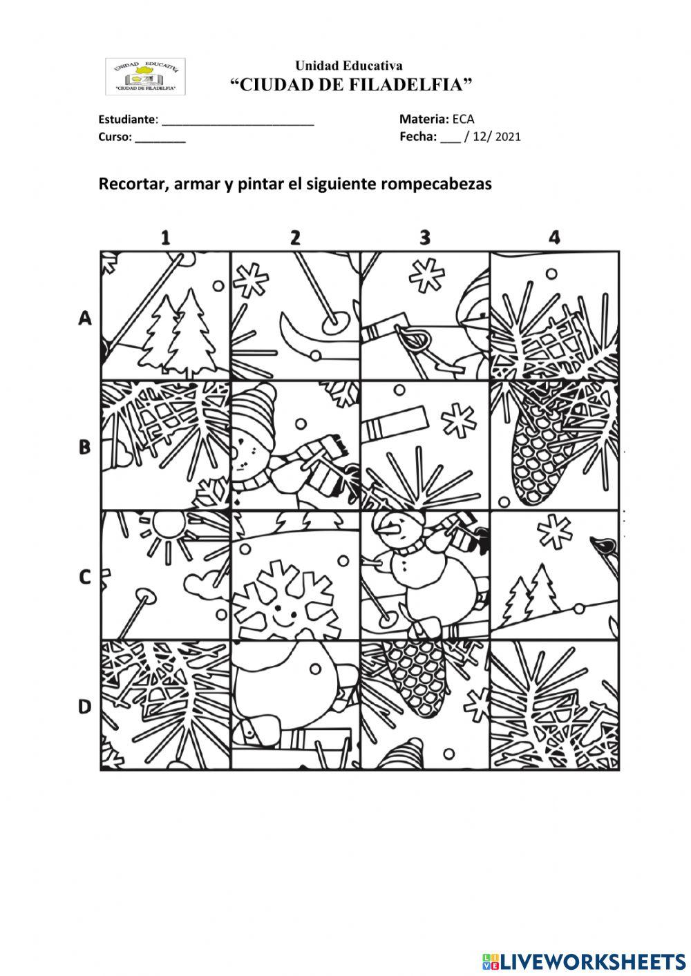 Rompecabeza navideño
