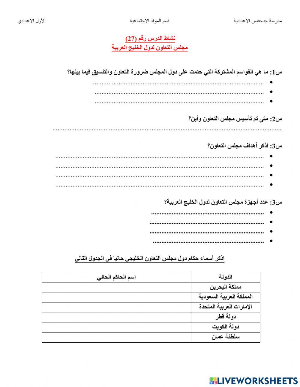 مجلس التعاون لدول الخليج العربية