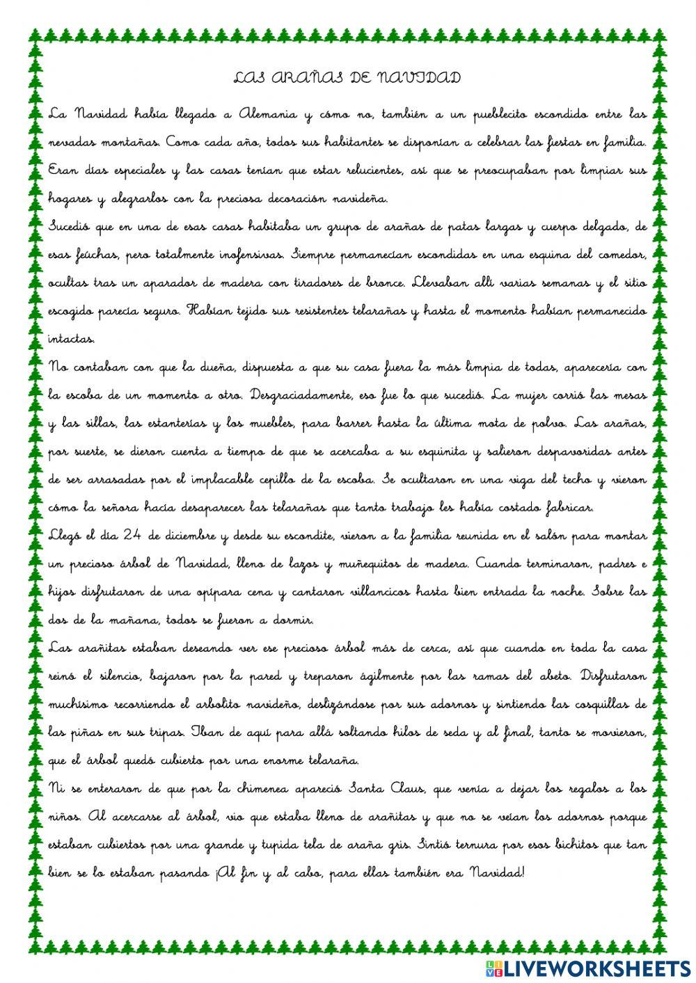 Las arañas de la Navidad