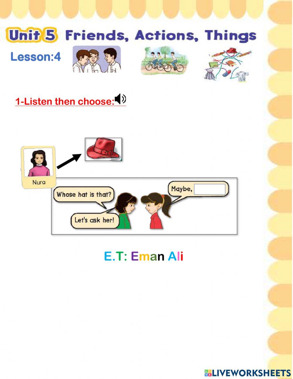 Sounds of letters S -and-but-whose