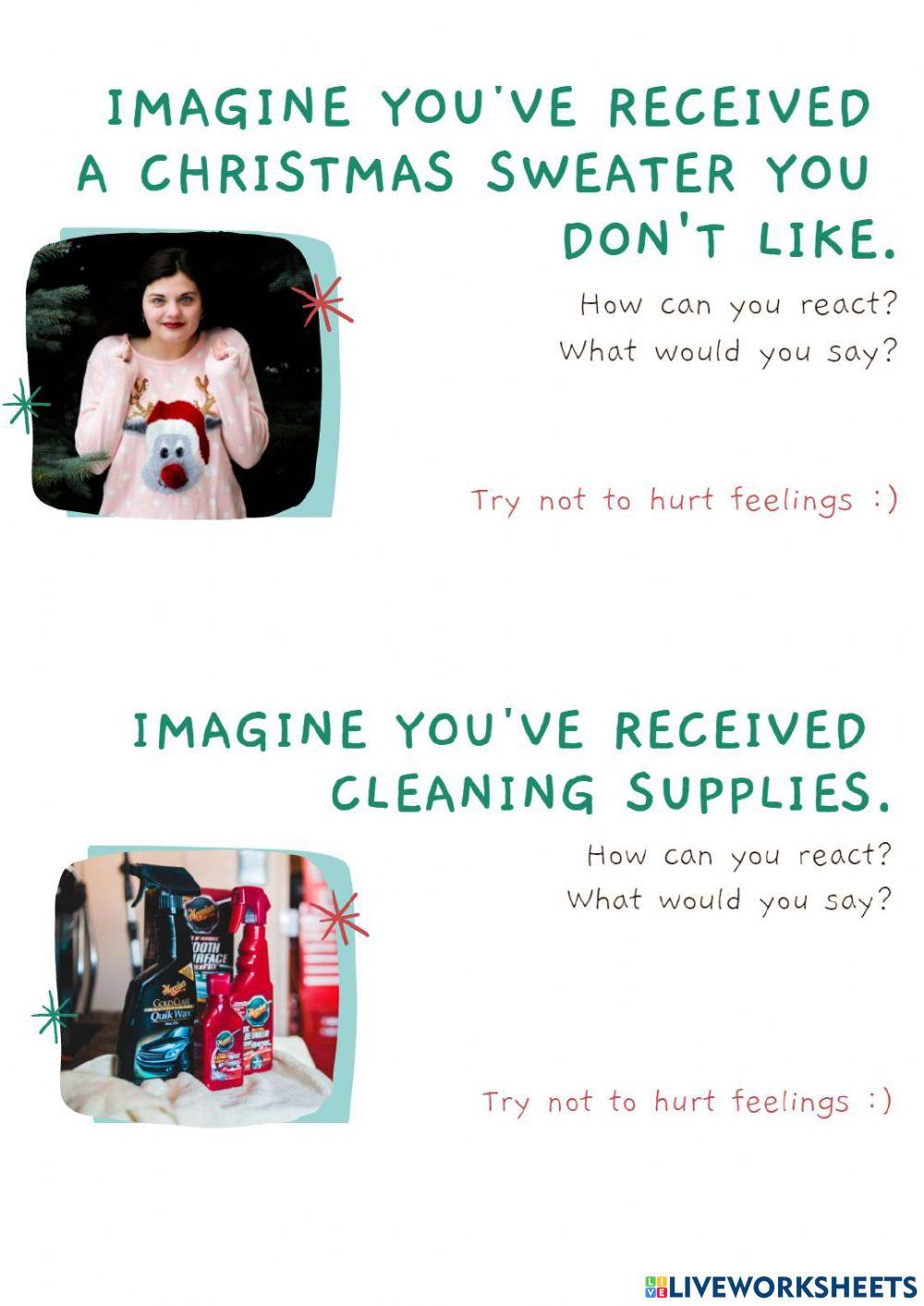 Reacting to bad presents