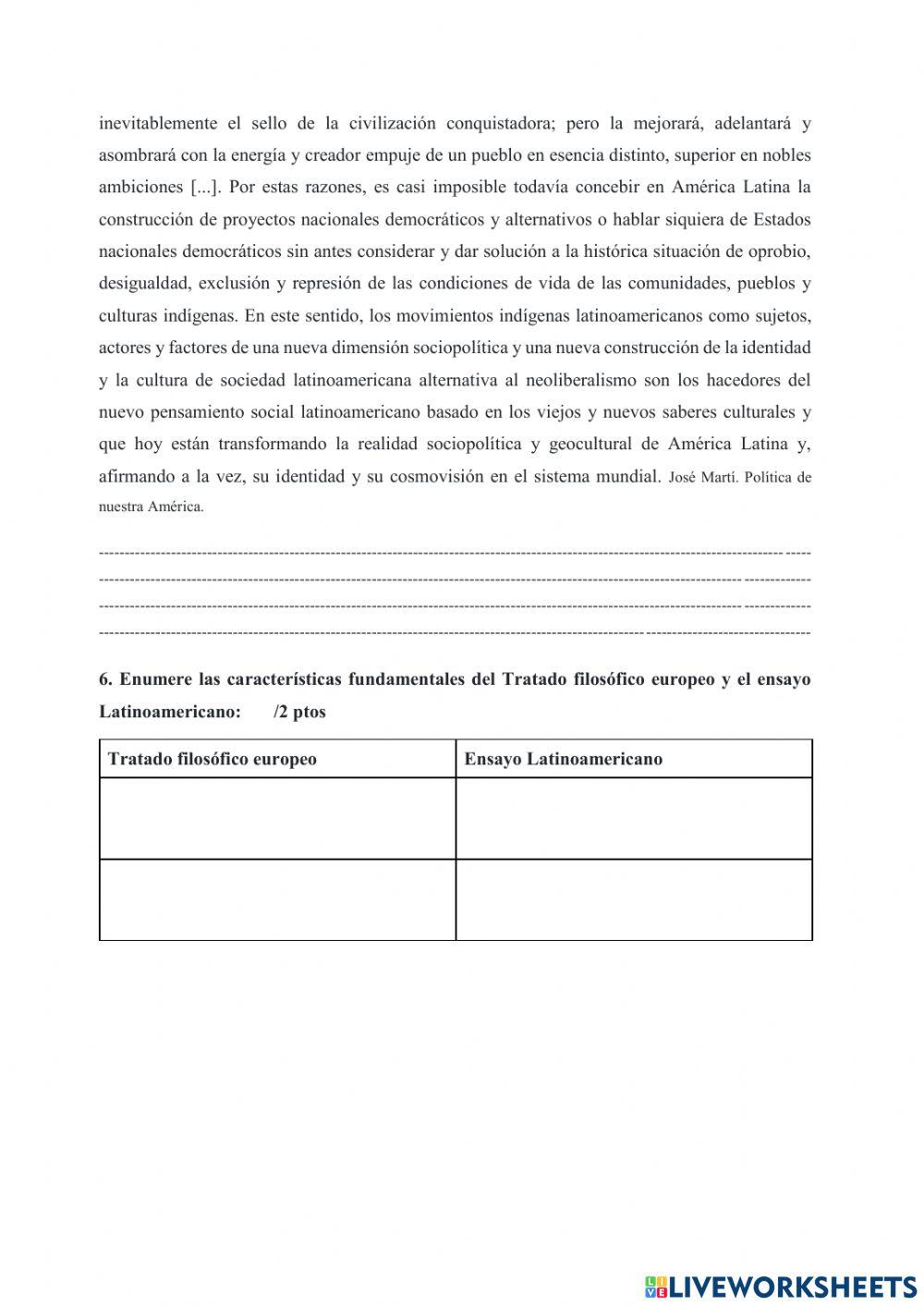 Examen de filosofia segundo Examen de filosofia segundo