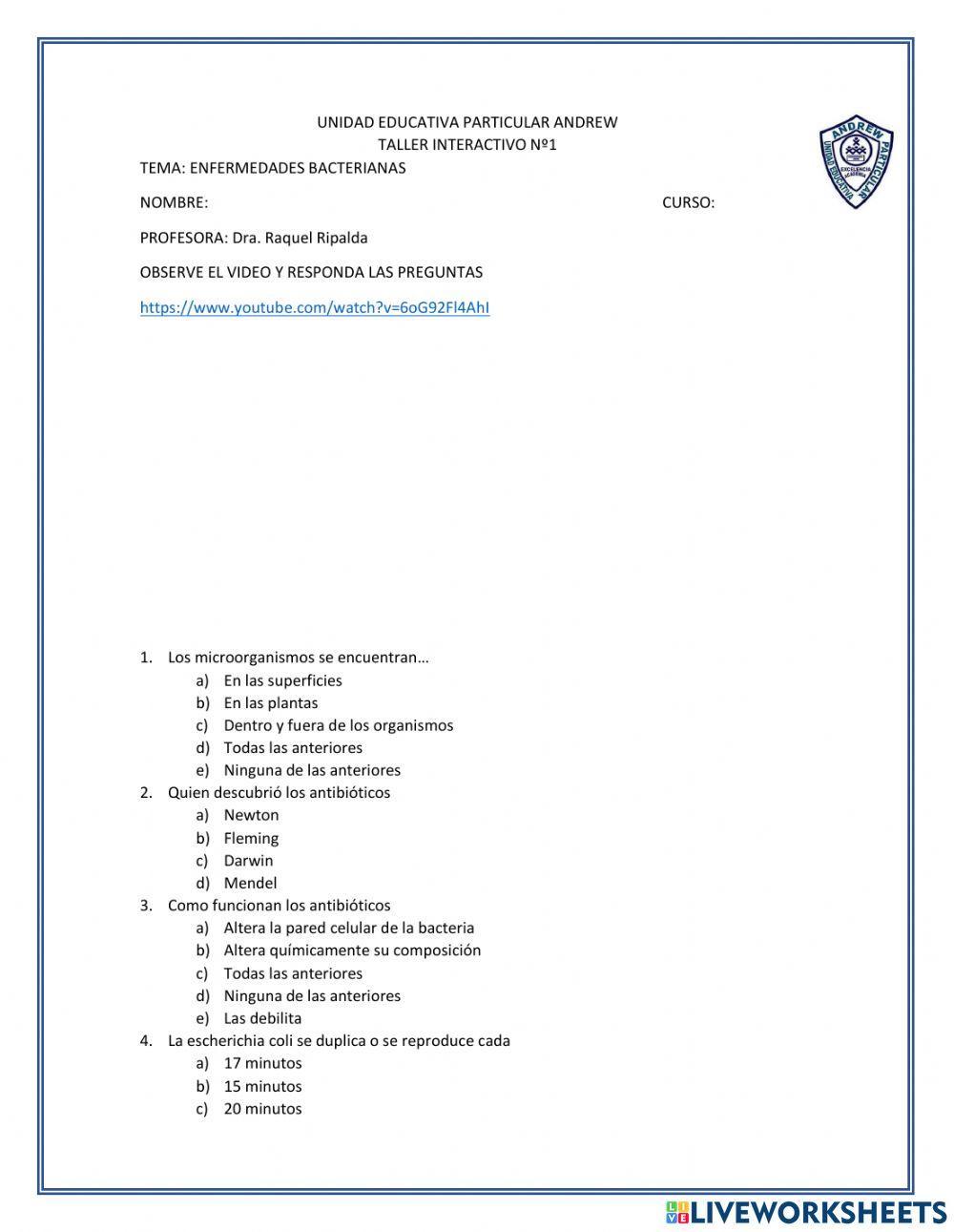 Enfermedades bacterianas