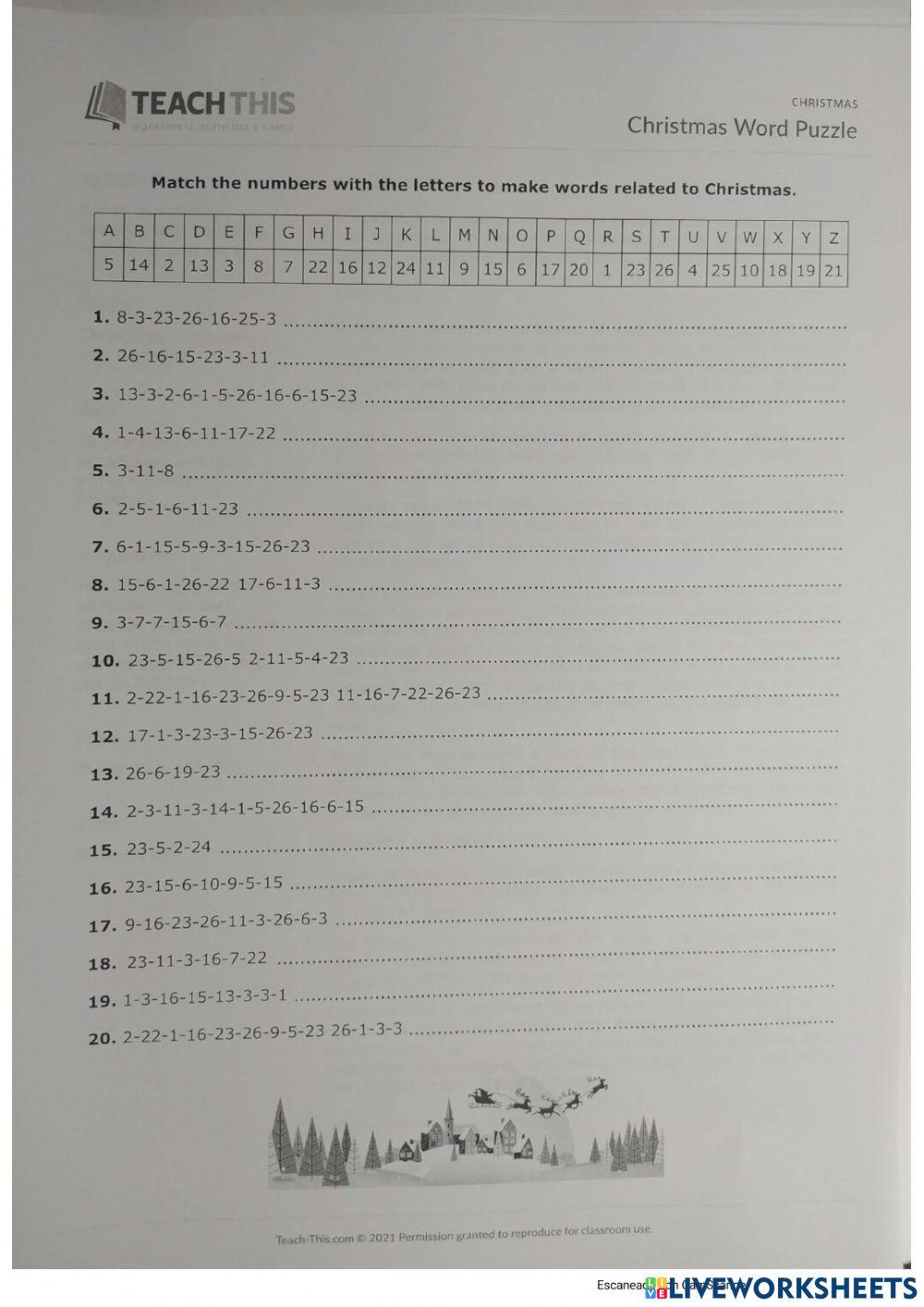 Christmas activities