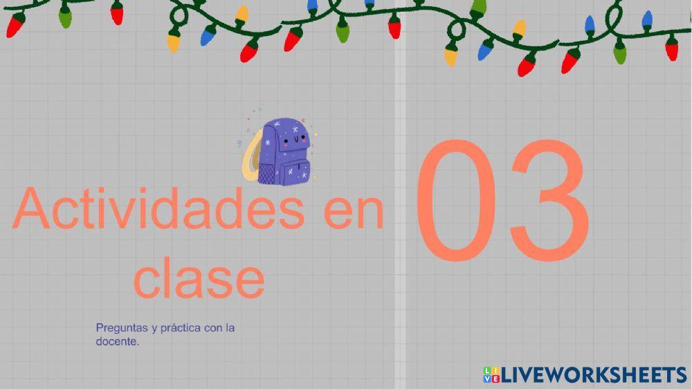 Actividad en clase quinto sonidos