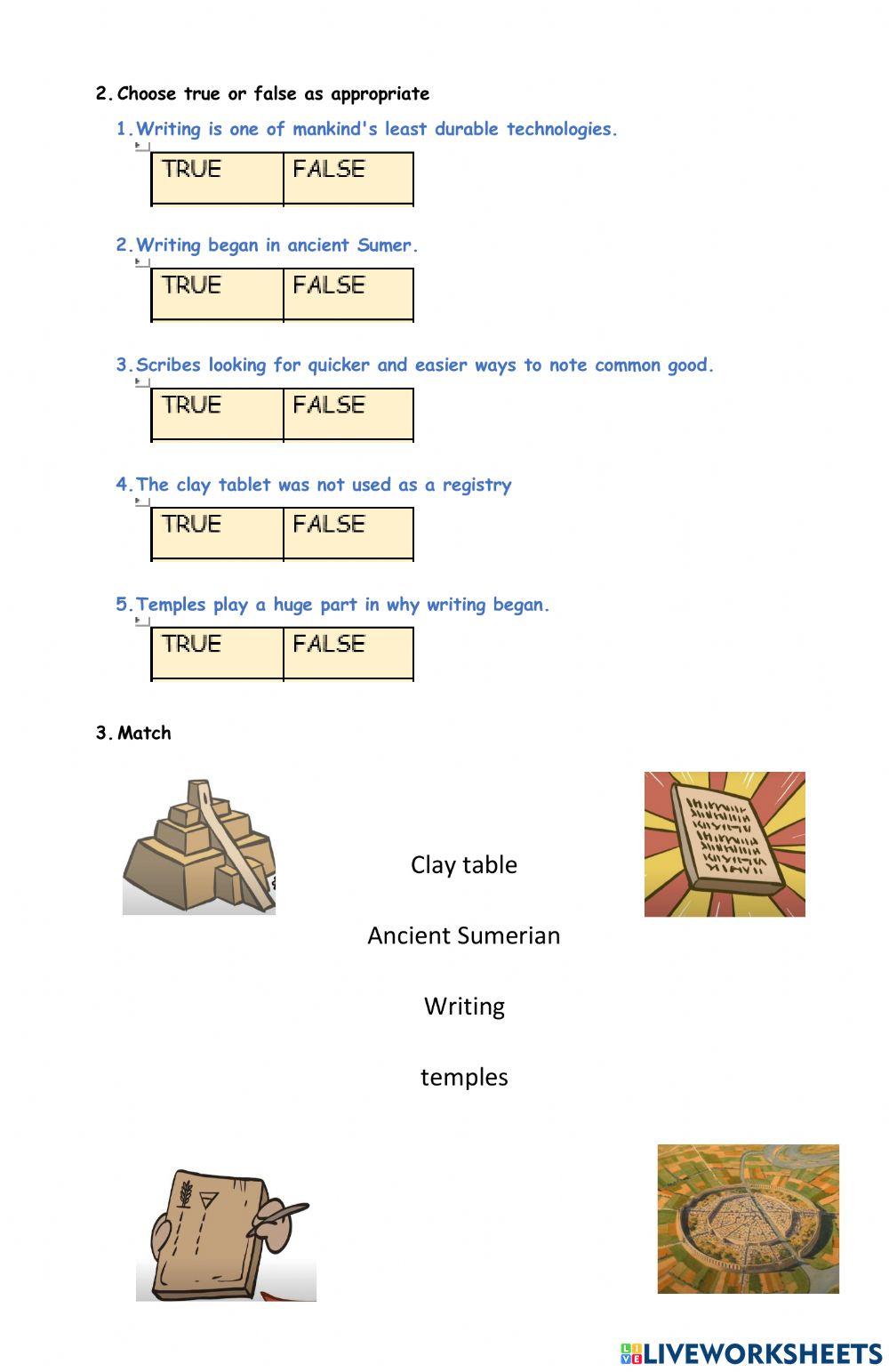 The history of writing