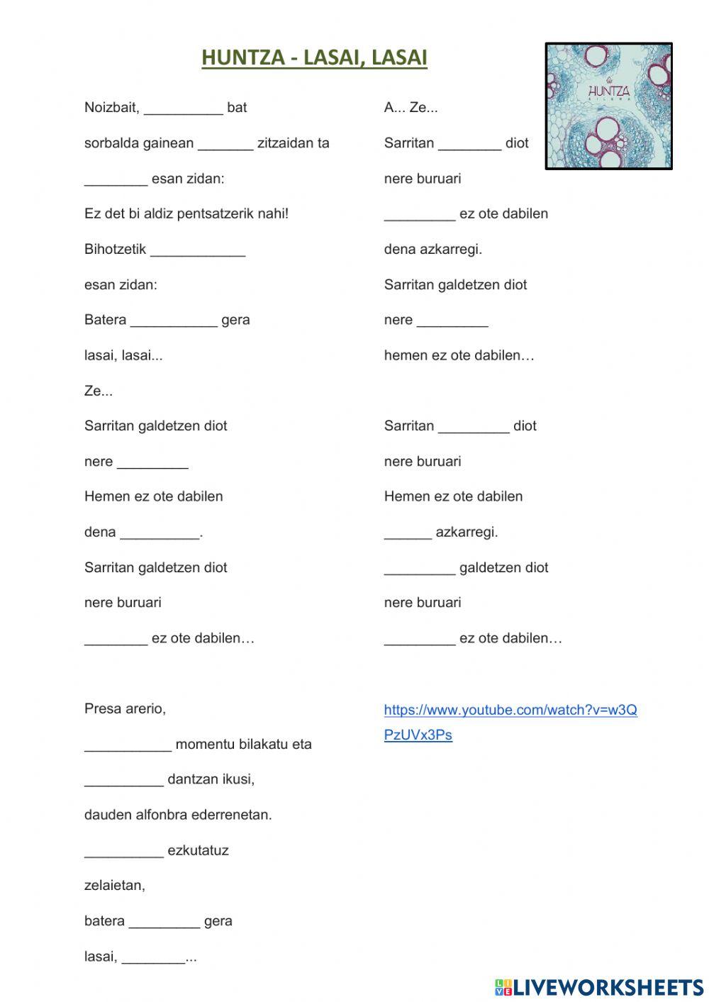 Huntza - Lasai, lasai