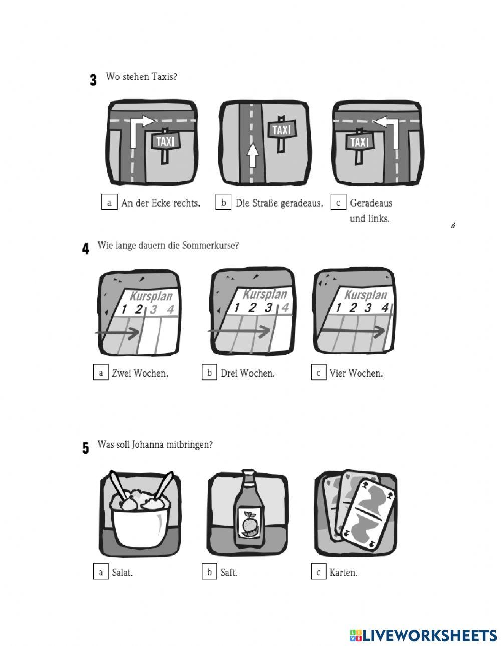 Start Deutsch 1 - Uebungssatz 2
