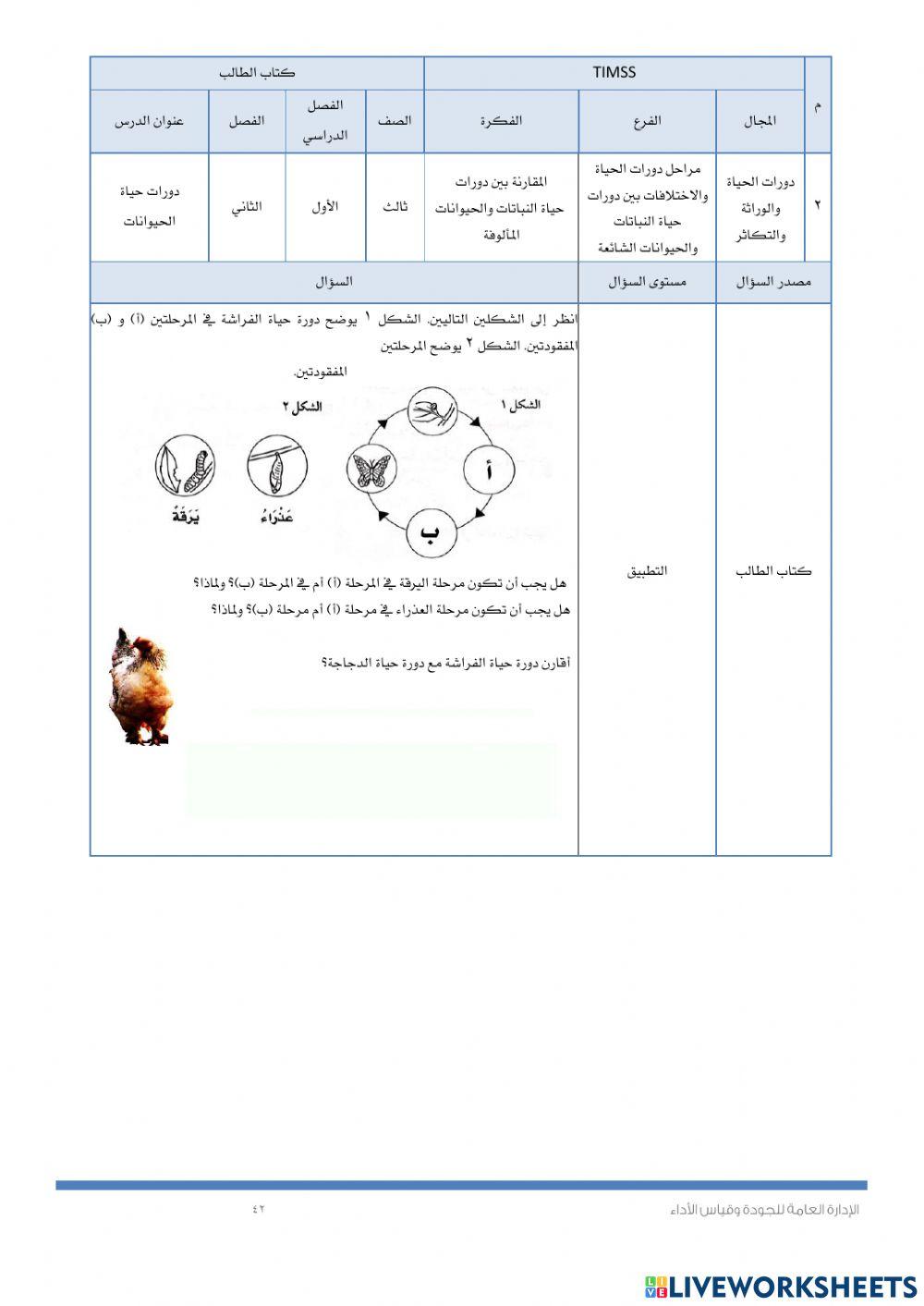 Timssدورة حياة الحيوانات