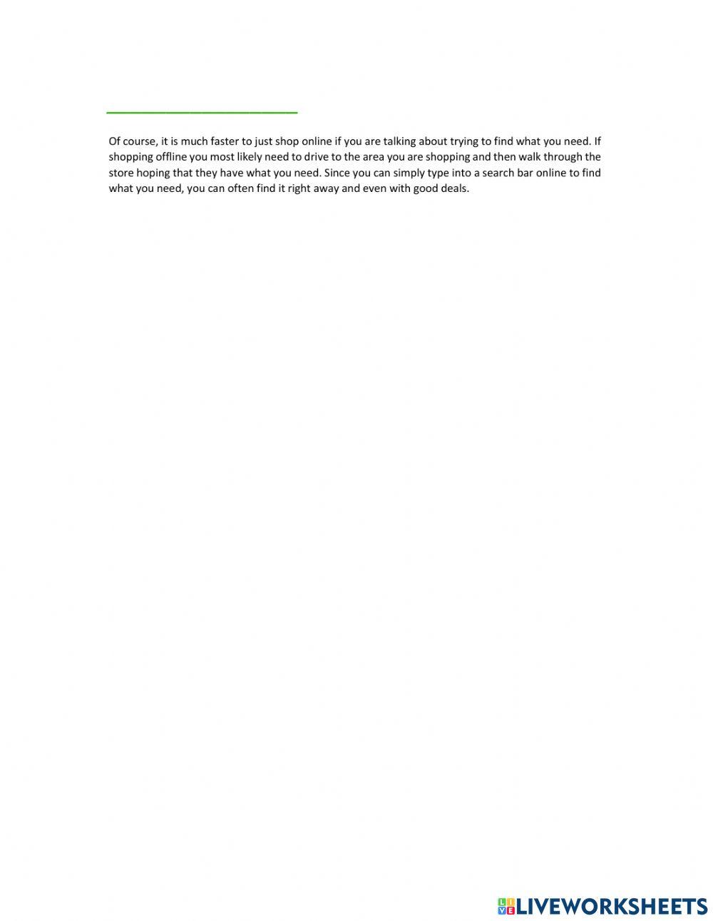 Online Shopping Is Better Than Offline Shopping