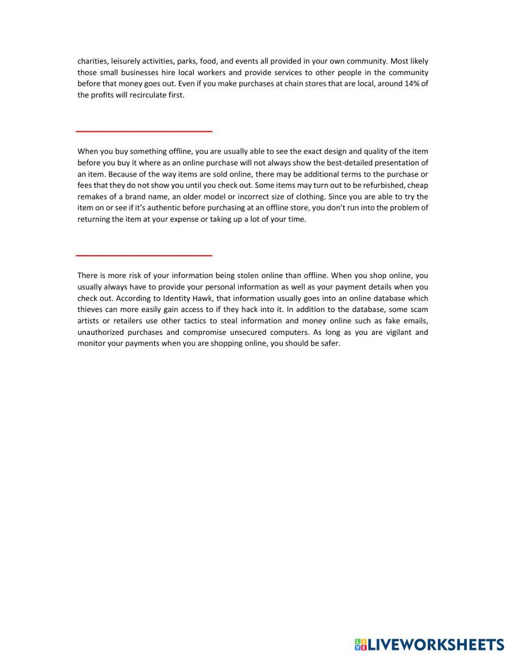 Online Shopping Is NOT Better Than Offline Shopping