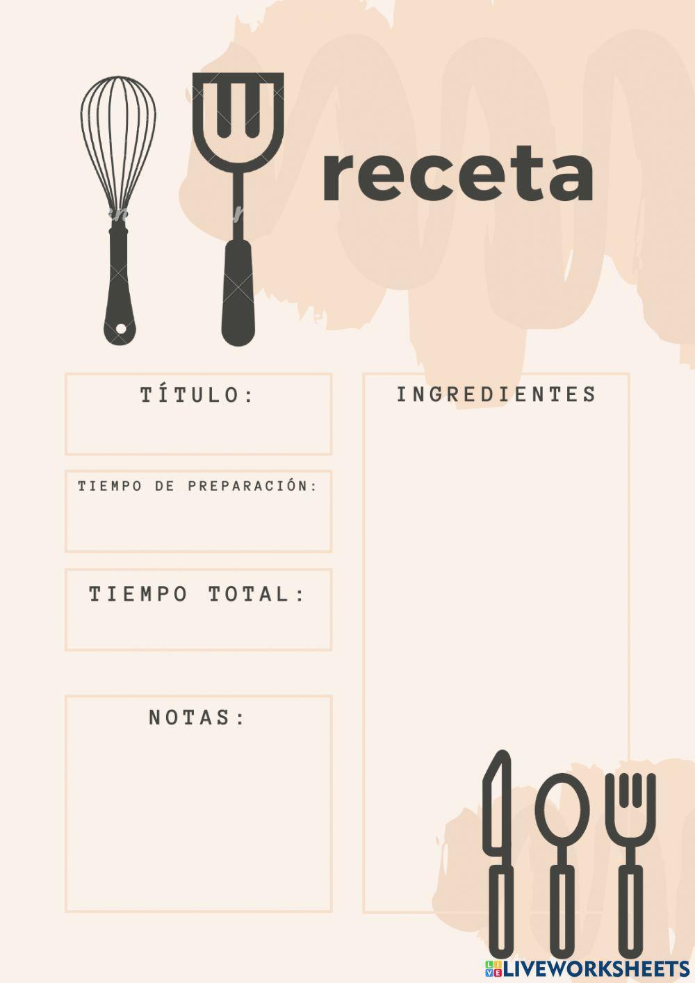 Receta de cocina