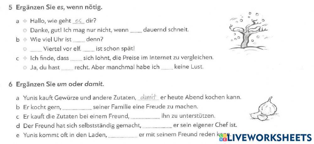 B1 Test zu Lektion 6 - 3