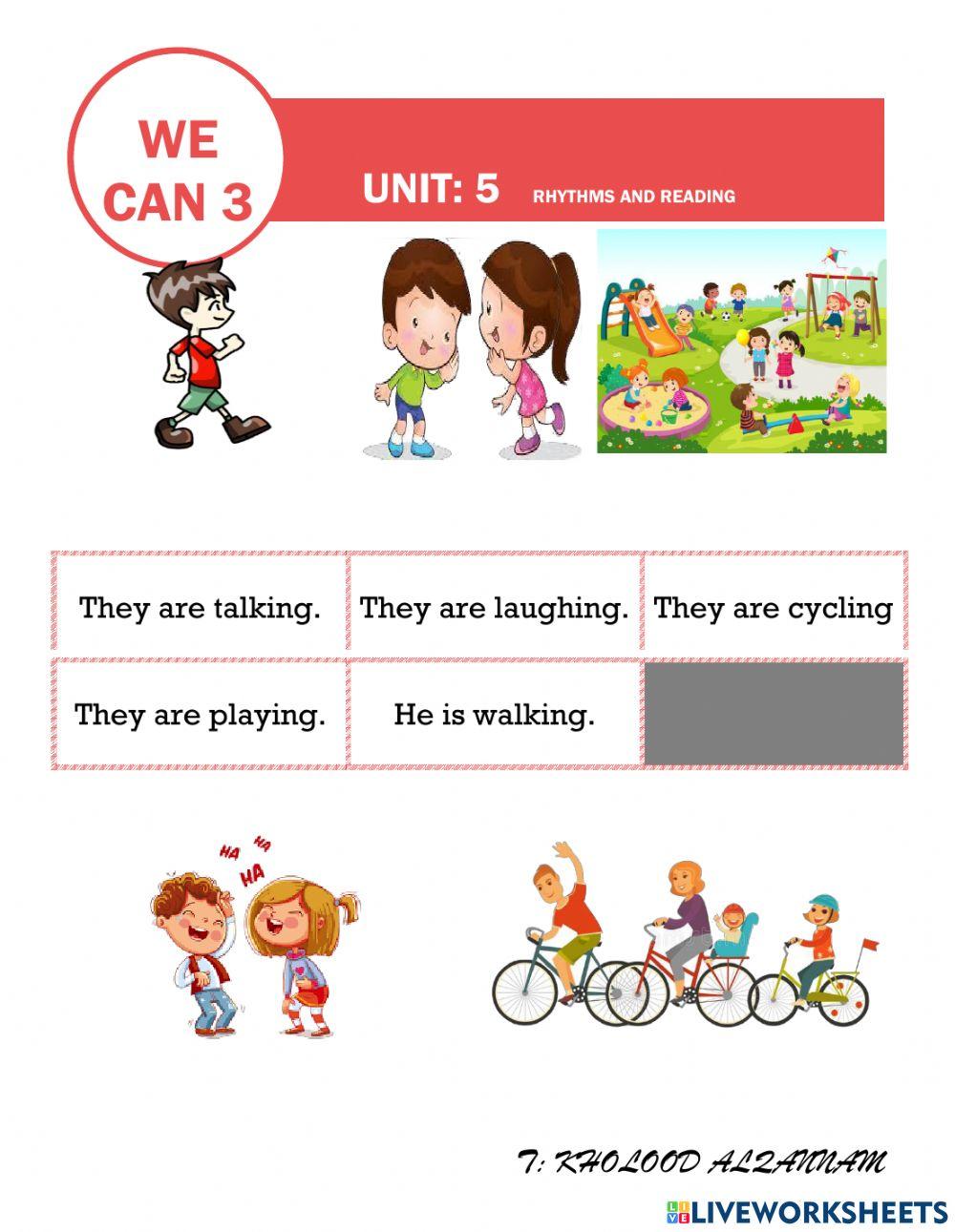 We can 3 Unit 5 Rhythms and reading