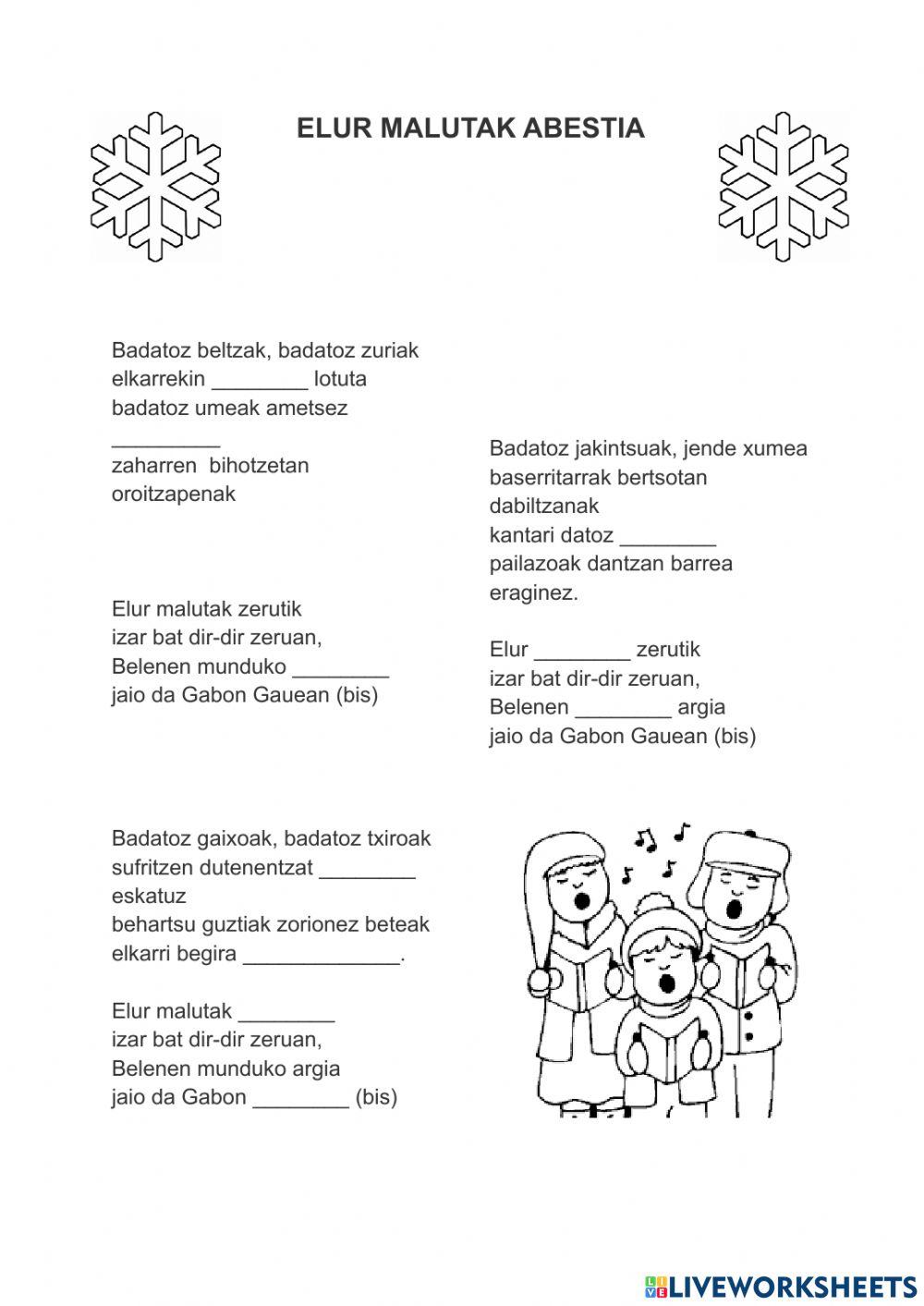 Elur malutak abestia