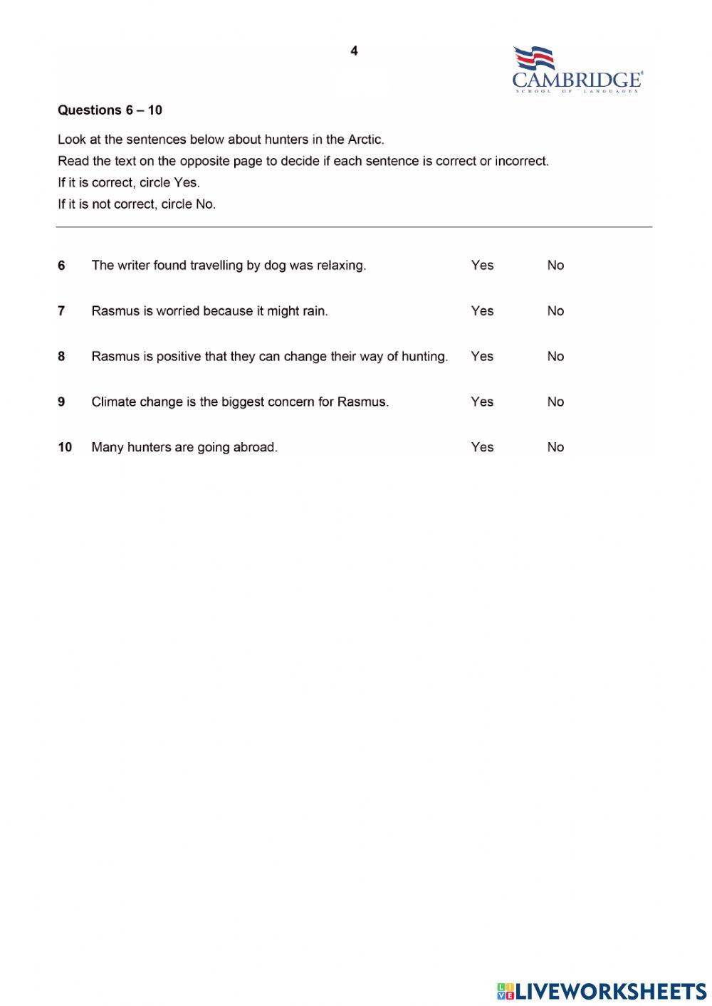 Mock Reading 1. Teens 1
