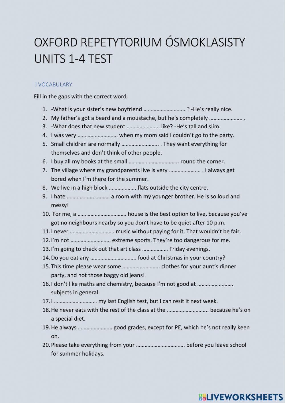 Egzamin Ósmoklasisty Repetytorium Oxford