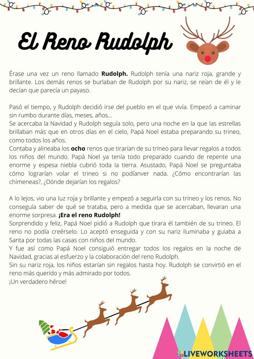 Comprensión lectora - Rudolph