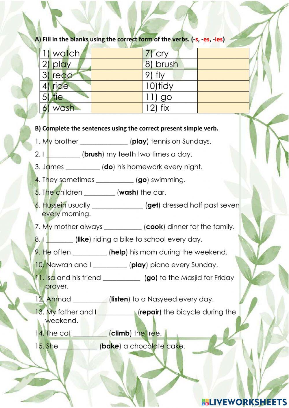 Present Simple Tense