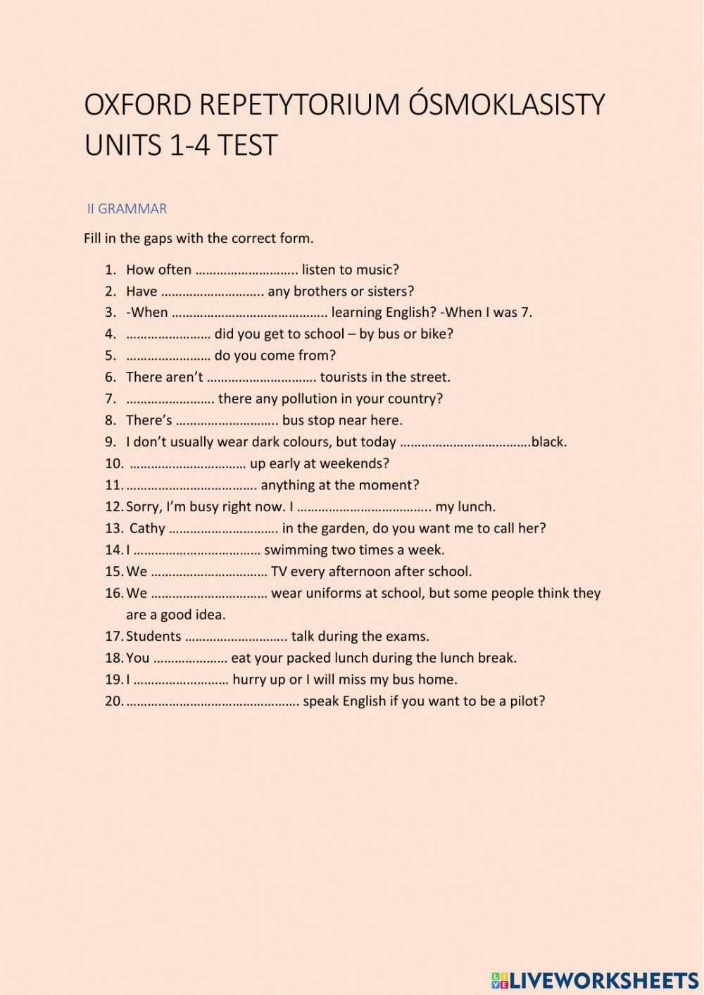 Oxford Egzamin Ósmoklasisty Repetytorium