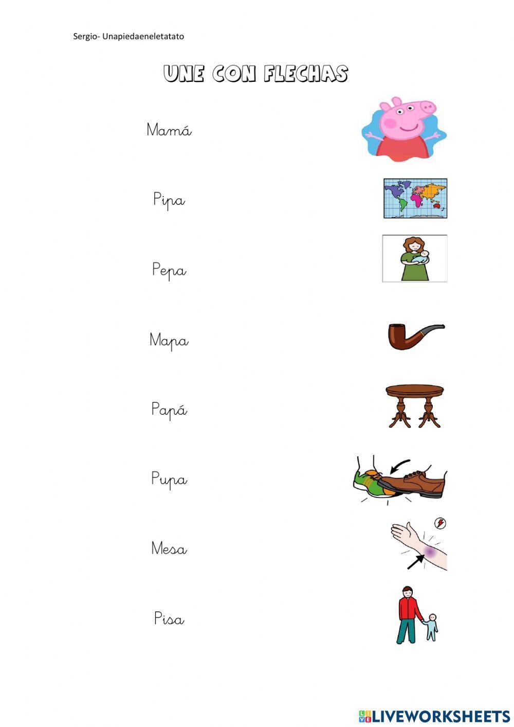 Lectura palabras con PMS