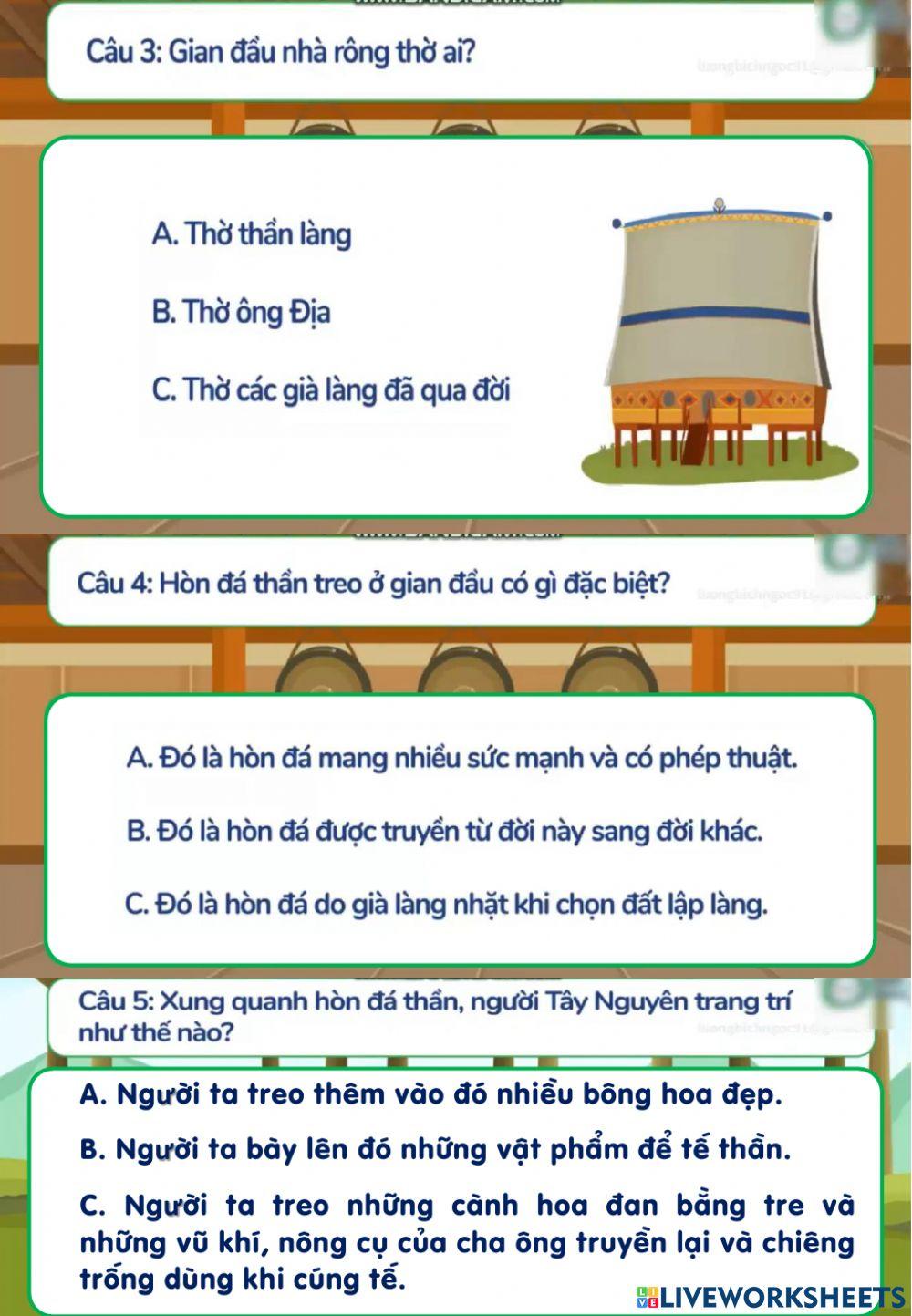 TĐ nhà rông ở Tây Nguyên TĐ nhà rông ở Tây Nguyên