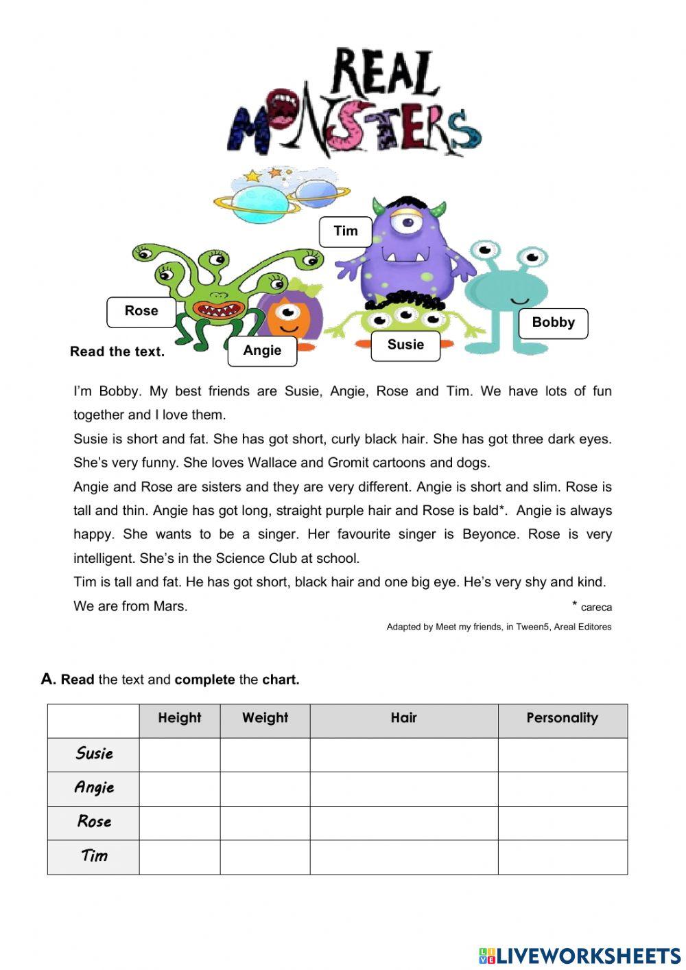 Real Monsters - Reading