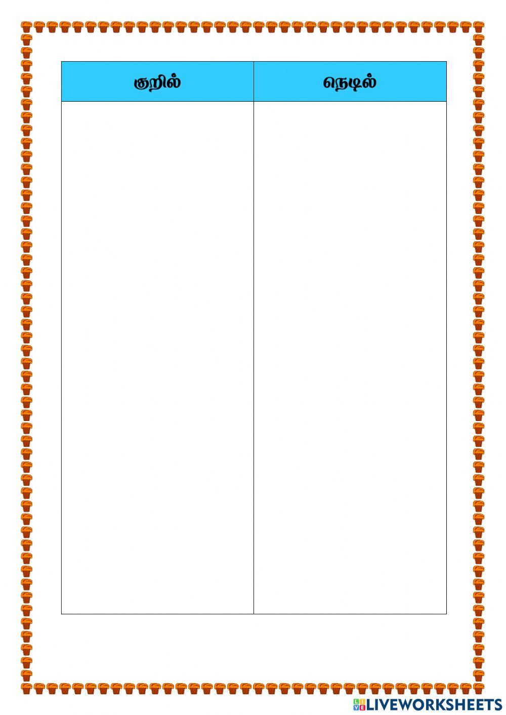 குறில் நெடில்