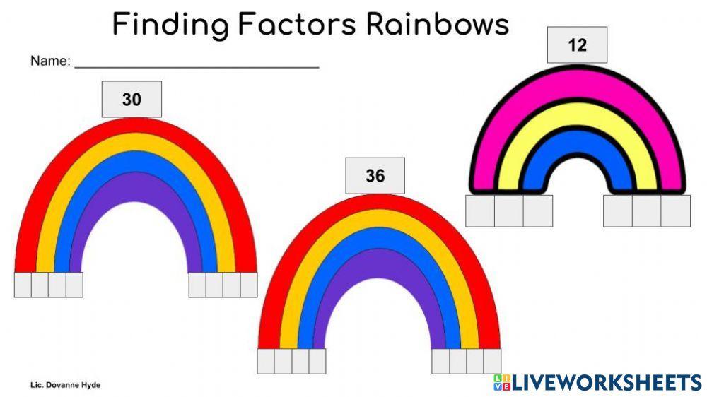 Finding Factors Rainbows