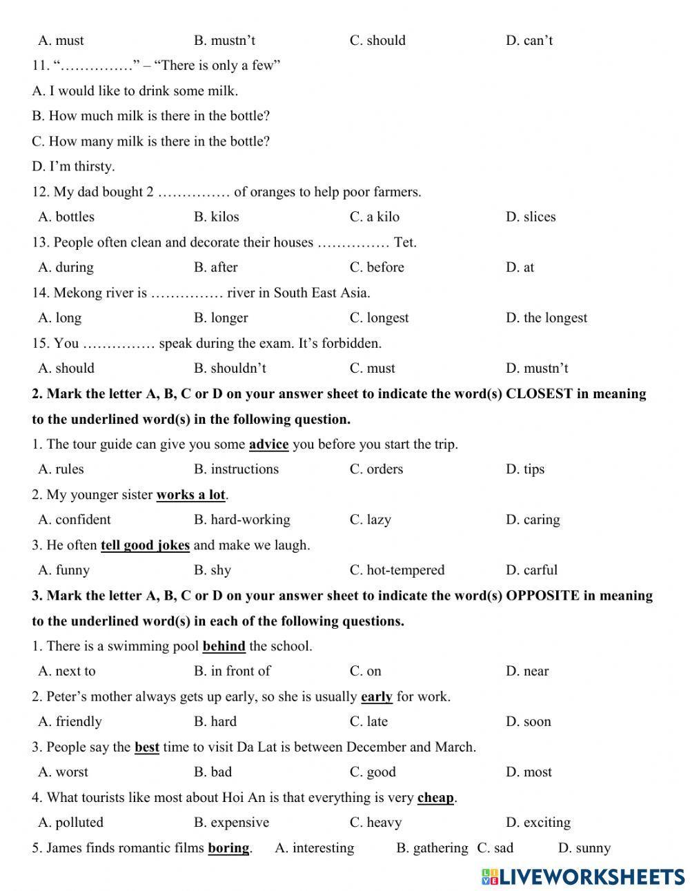 Group 4 - Final test revision (2)