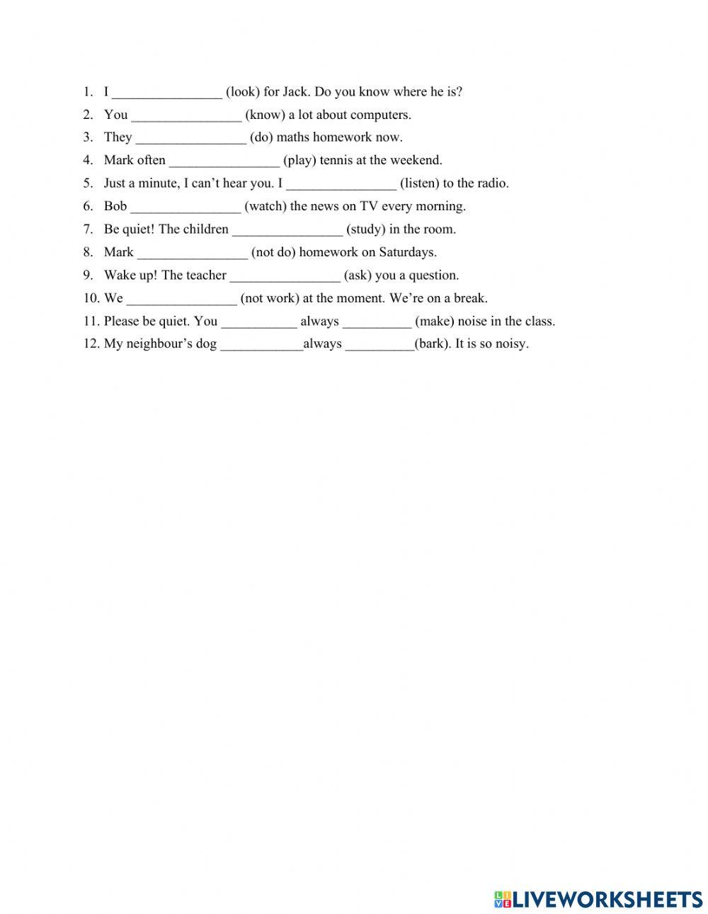 Revision unit 1+6 English grade 6