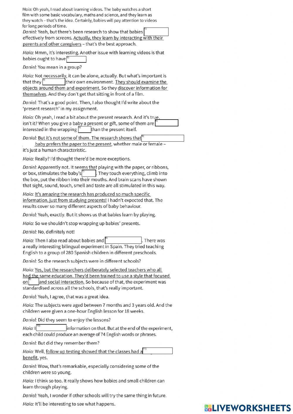 Tr2 t2 p3 - how babies and children learn