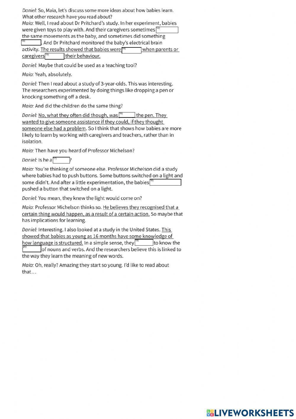 Tr2 t2 p3 - how babies and children learn