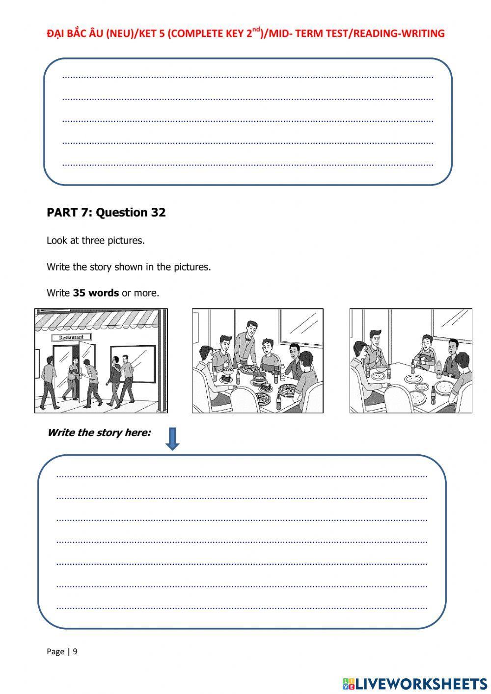 Ket 5 - mid-term test- r-w