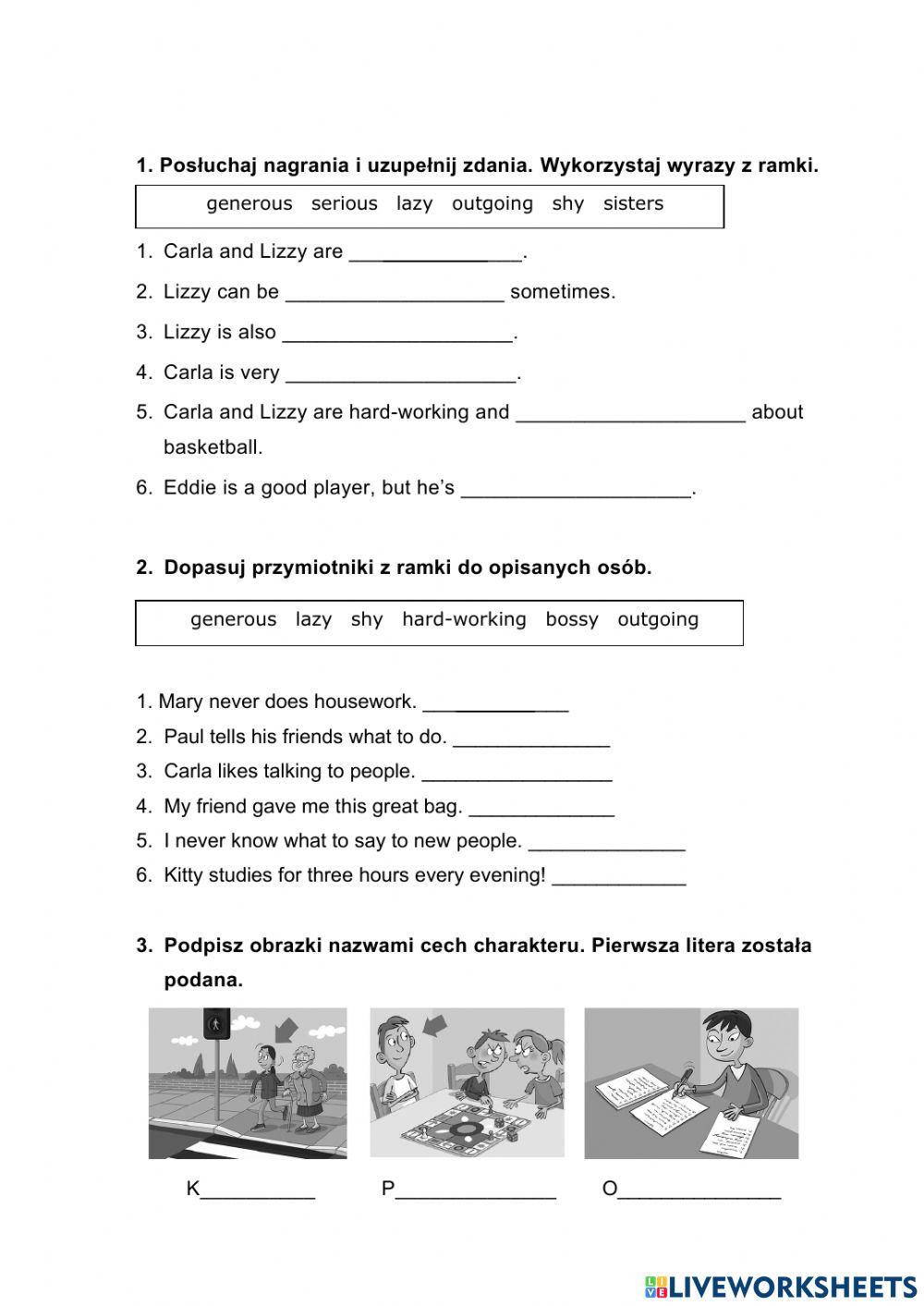 Team Up Plus Klasa 6 Team Up Plus 6 Unit 3 TEST A online exercise for | Live Worksheets