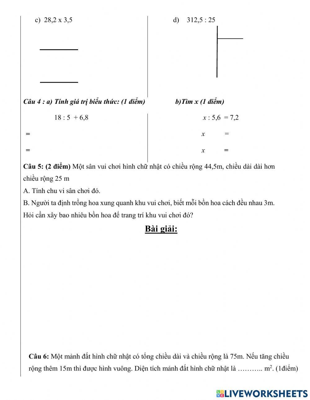 Kiểm tra HK1-Lớp 5-2021-2022