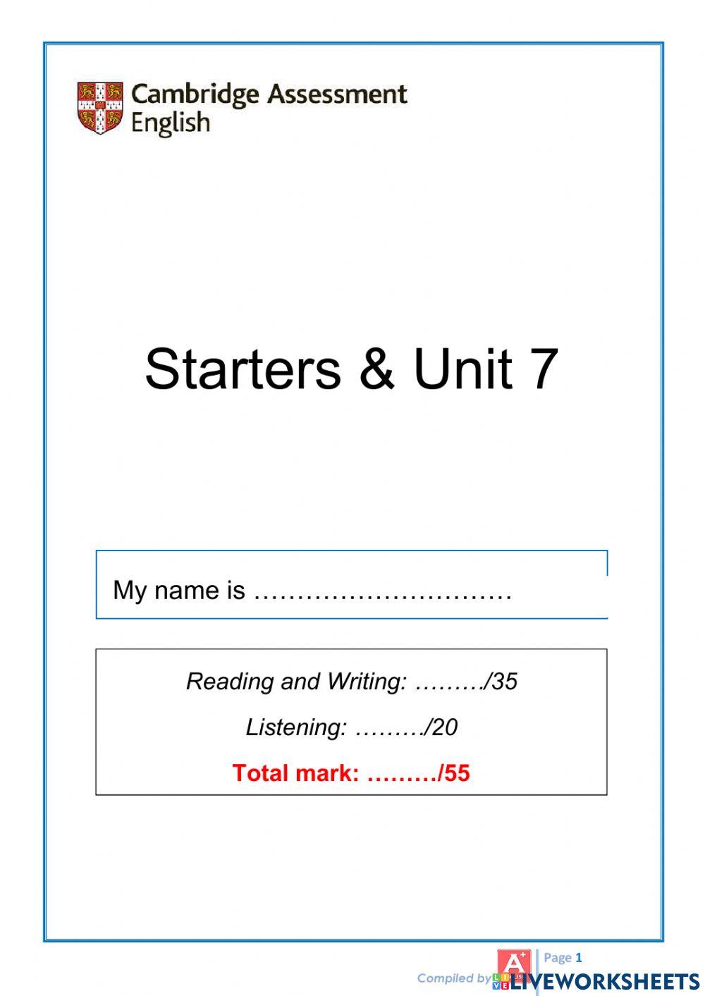 SM2-Unit 7-Listening Test