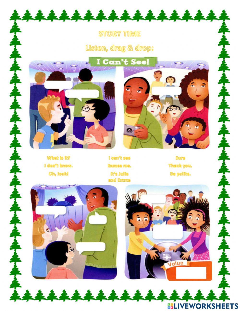 Story time: I Can't See