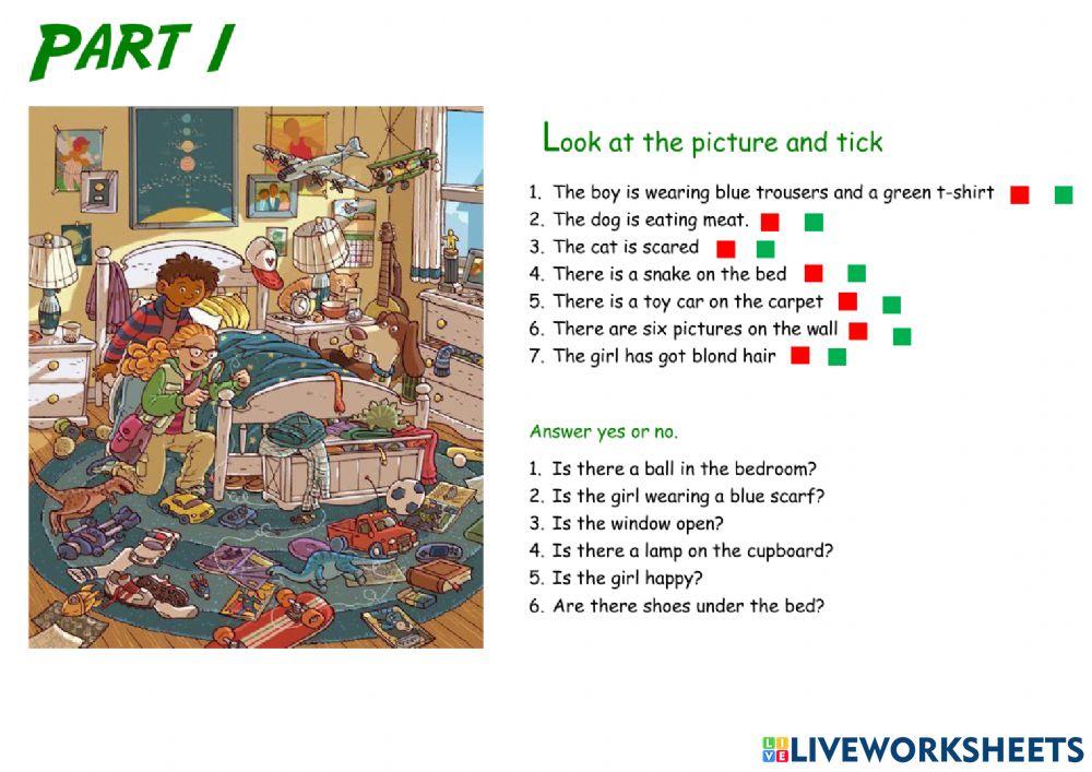 Practise: Animals, clothes and reading comprehension