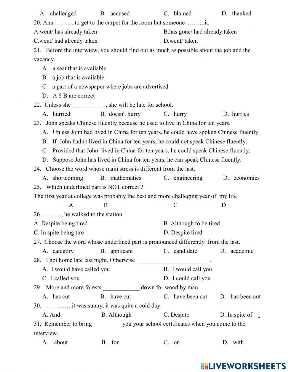 Review 1st Term Test 3
