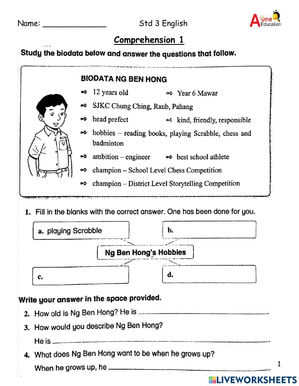 Std 3A & 3B ENG Jan 03 & 04