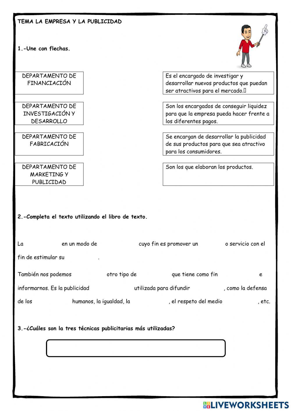 Ficha 3: la empresa y la publicidad
