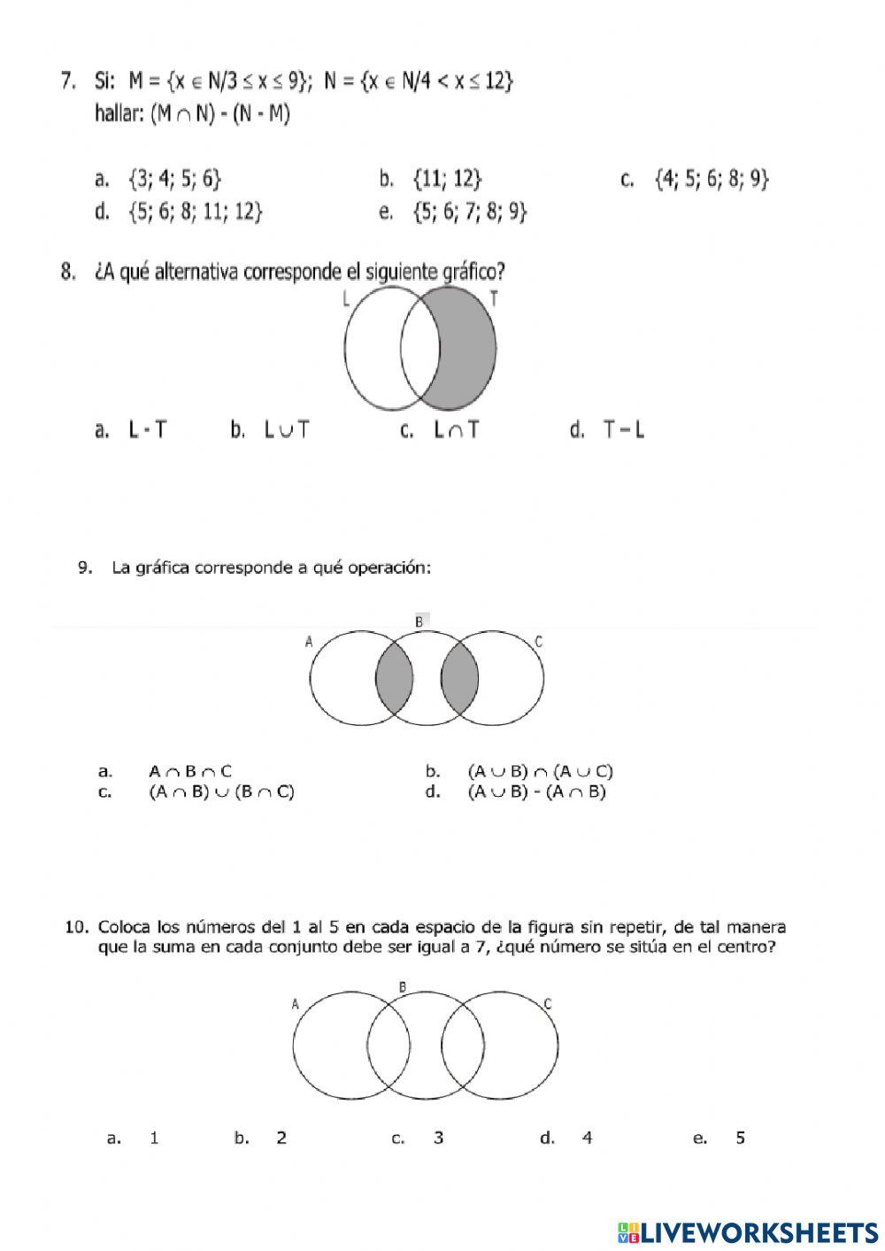 Examen de aritmética