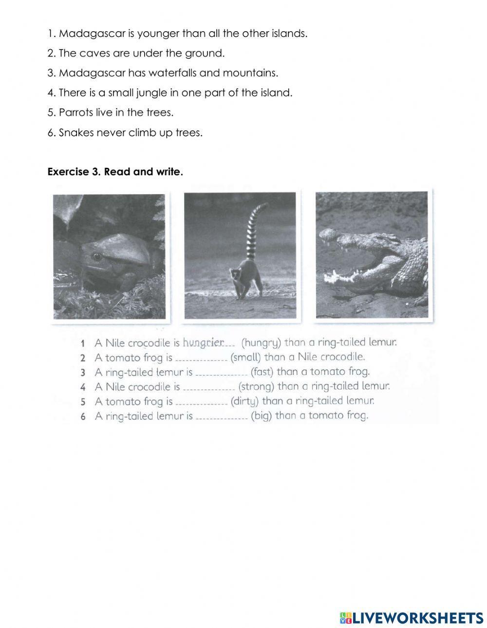 KidsBox3 Unit 7 Reading and Comparatives